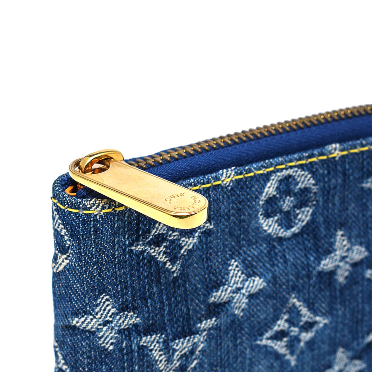 Louis Vuitton - Blue Monogram Denim Zippy Wallet